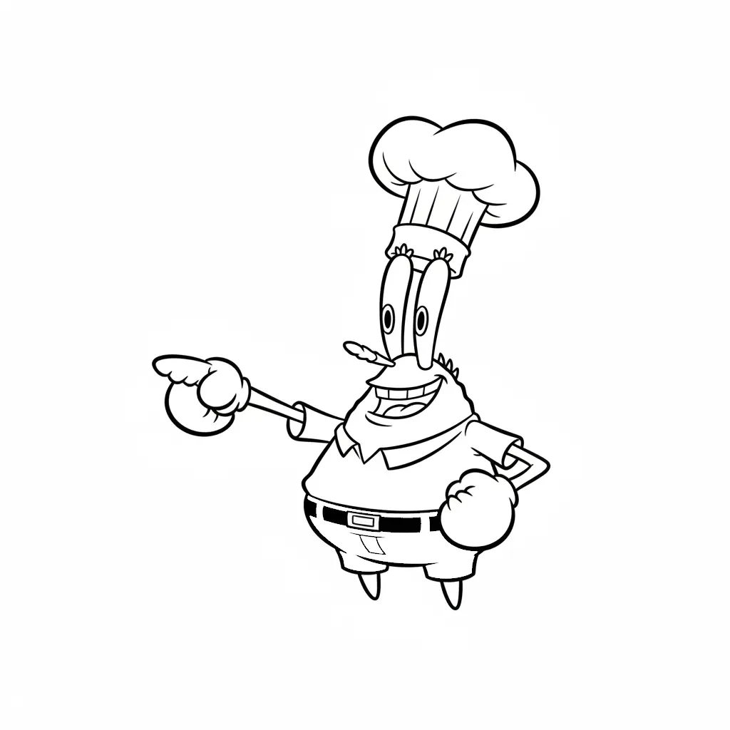 imprimir Bob Esponja para colorear para niño