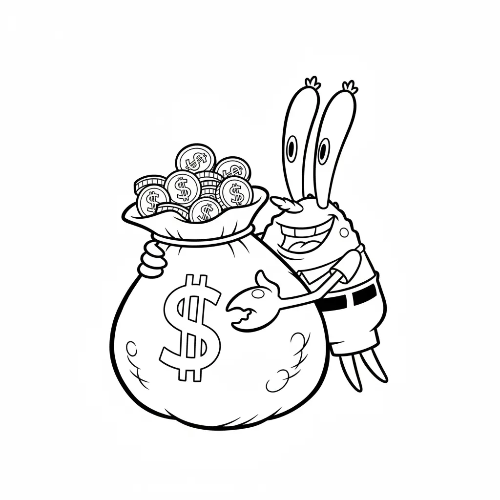 Bob Esponja para colorear gratis en línea