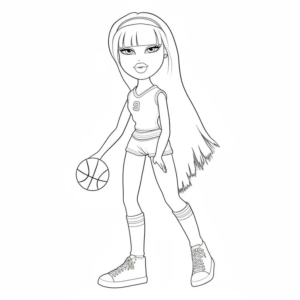 Bratz para colorear para niño para imprimir