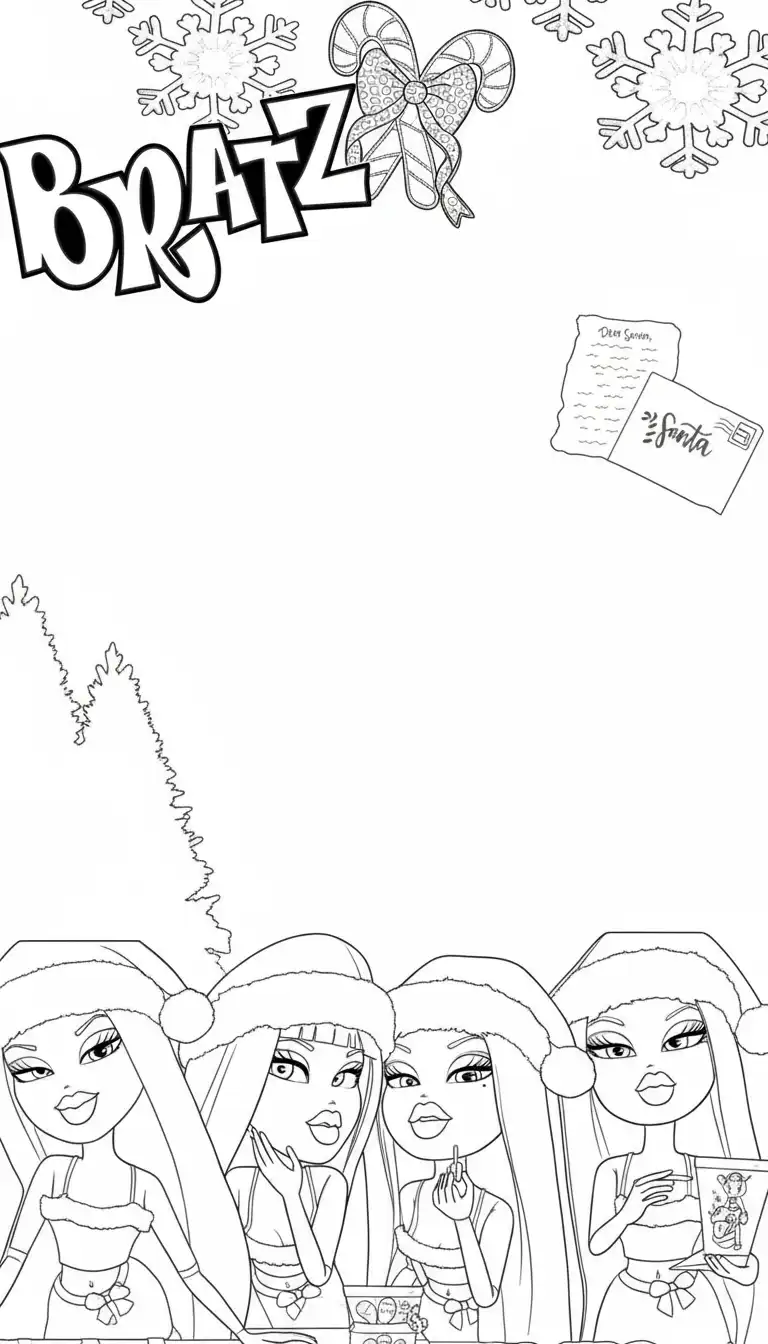 Bratz para colorear para niños para descargar
