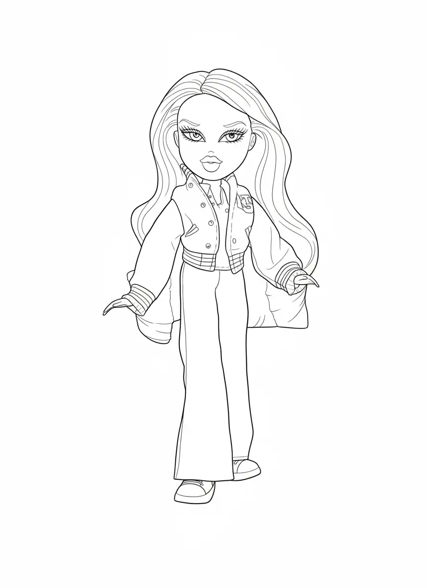 Bratz para colorear para descargar