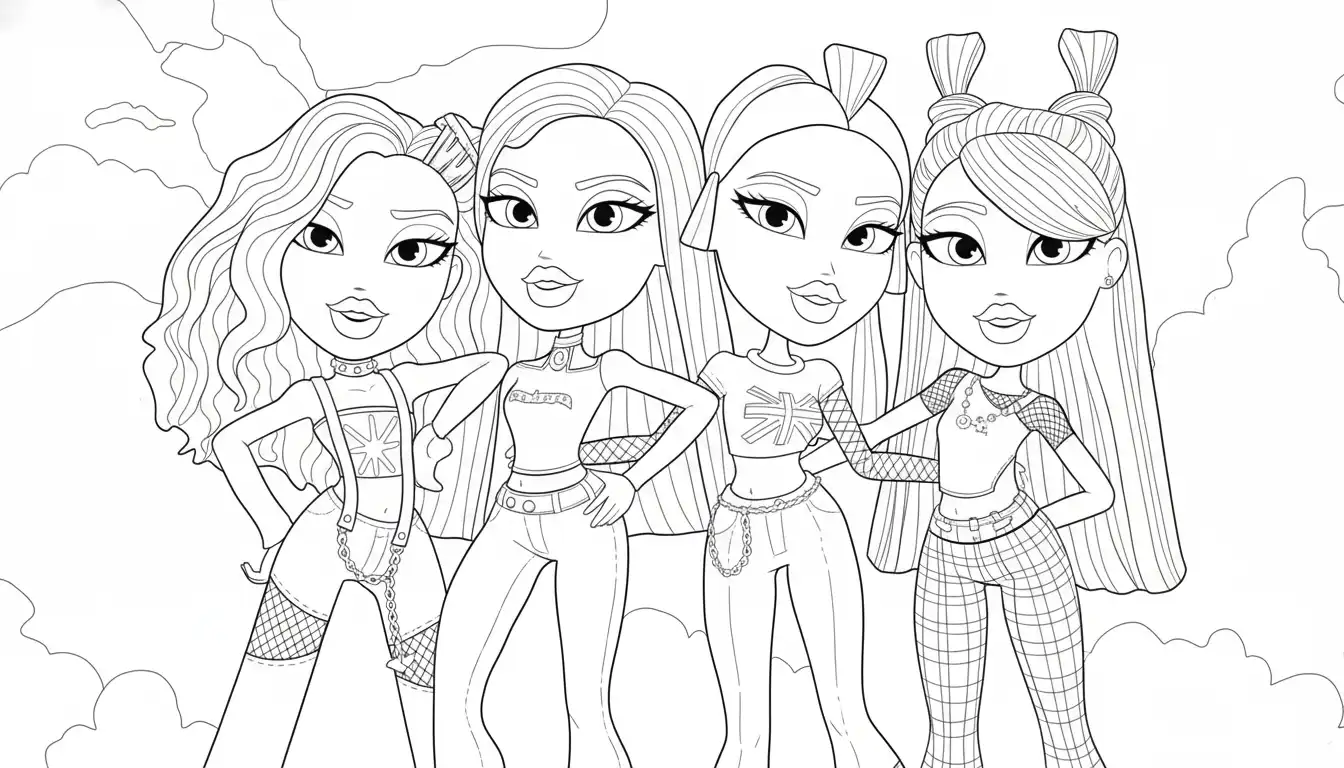 imprimir Bratz para colorear