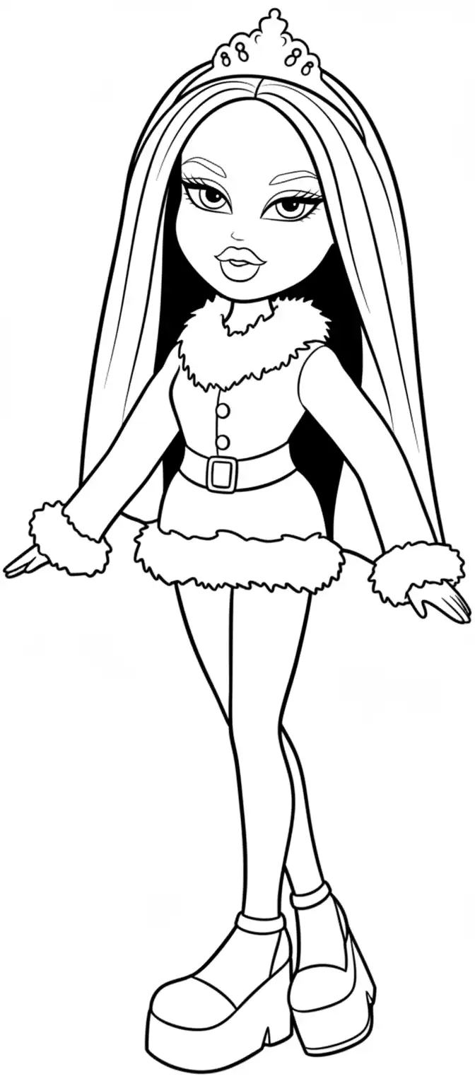 Bratz para colorear para niño de para imprimir