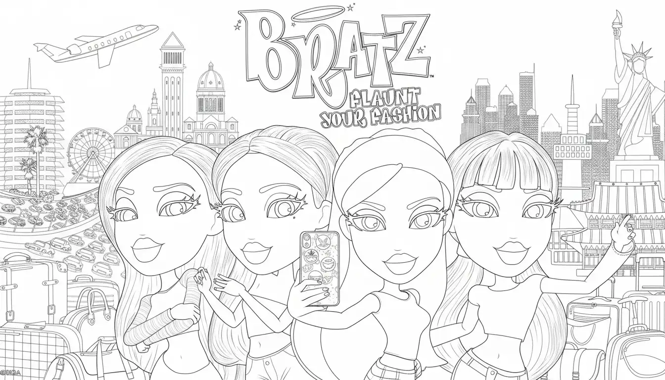 Bratz para colorear para bebé para imprimir