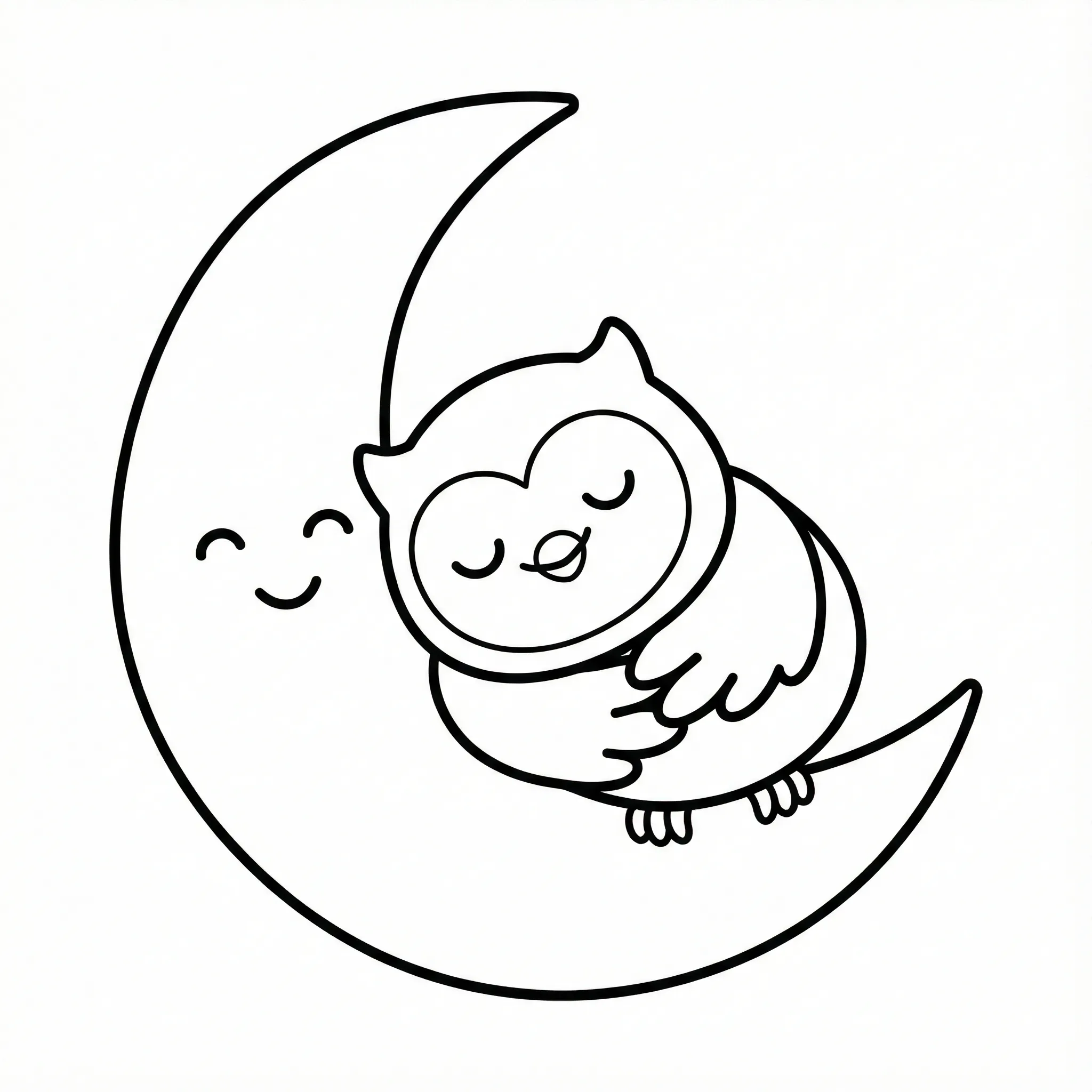 Búho 19 para colorear para imprimir pdf