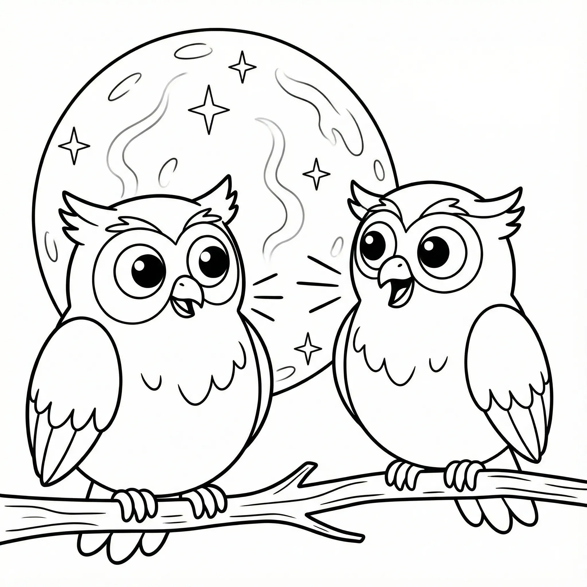 Búho 20 para colorear para imprimir para niños