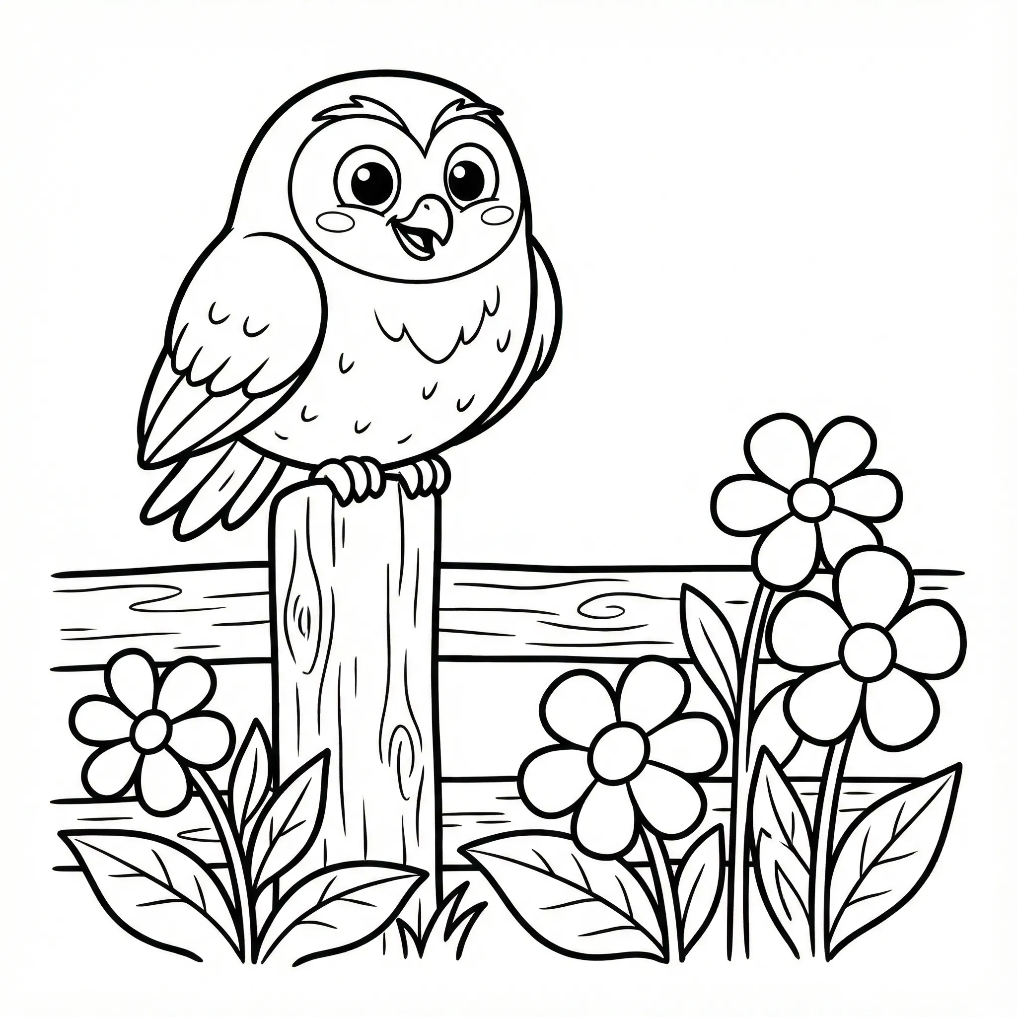 Búho 3 para colorear para descargar