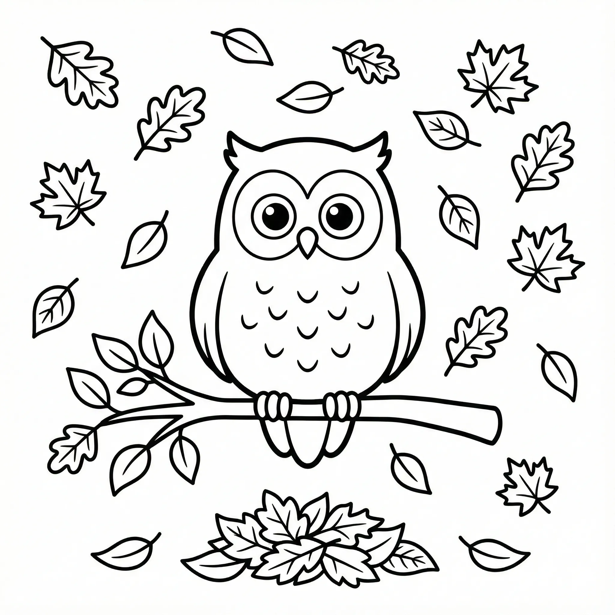 imagen de Búho 6 para colorear para niño