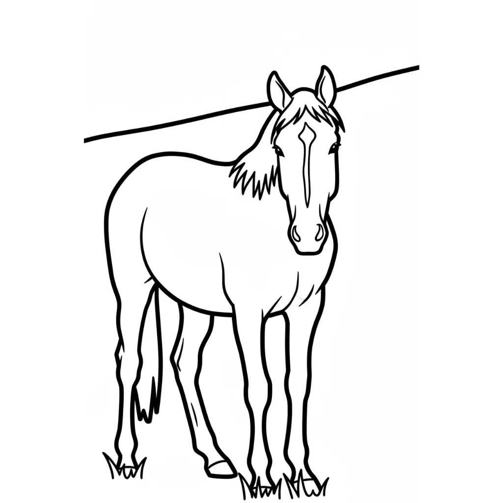 Caballos 14 para colorear en línea gratis