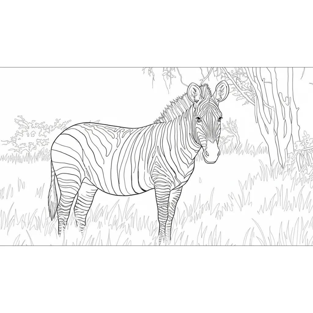 Caballos 7 para colorear para imprimir para niño de 4 años