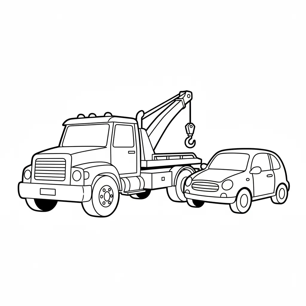 Camiones para colorear para imprimir