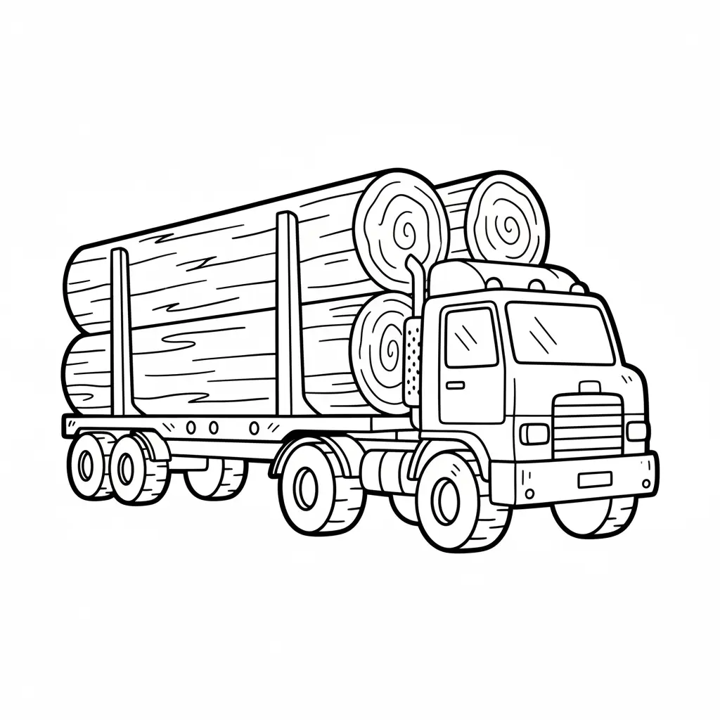 Camiones para dibujar e imprimir