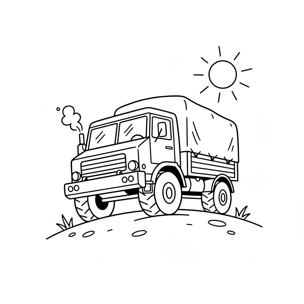 Camiones para colorear para imprimir gratis