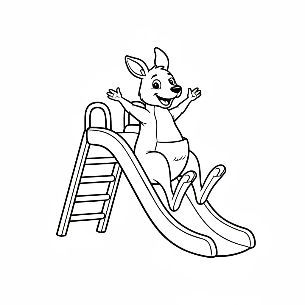 Canguros para colorear para imprimir pdf gratis 1