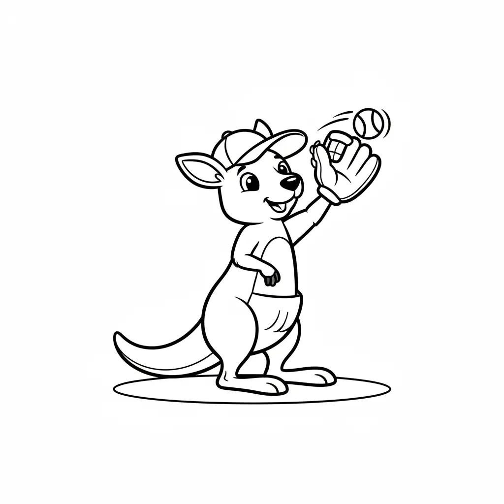 Canguros para colorear para imprimir gratis