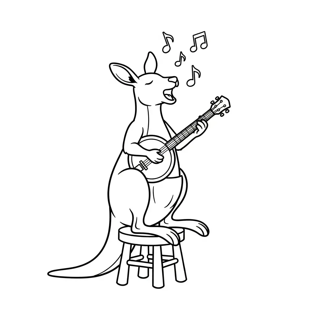 Canguros para dibujar en línea