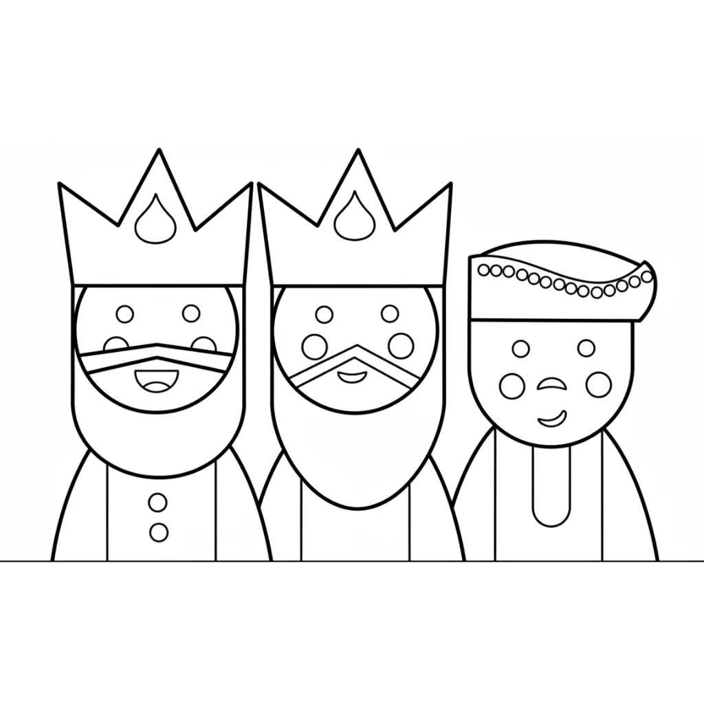 Carta Reyes Magos 11 para dibujar e imprimir