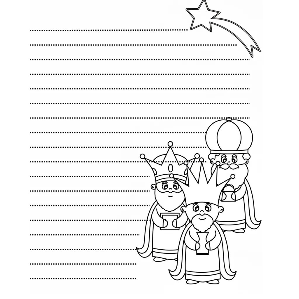 descargar Carta Reyes Magos 24 para colorear gratis