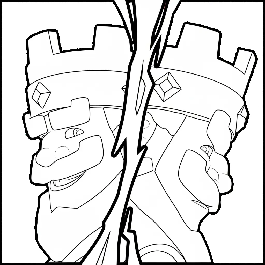 Clash Royale para colorear para niño de para imprimir