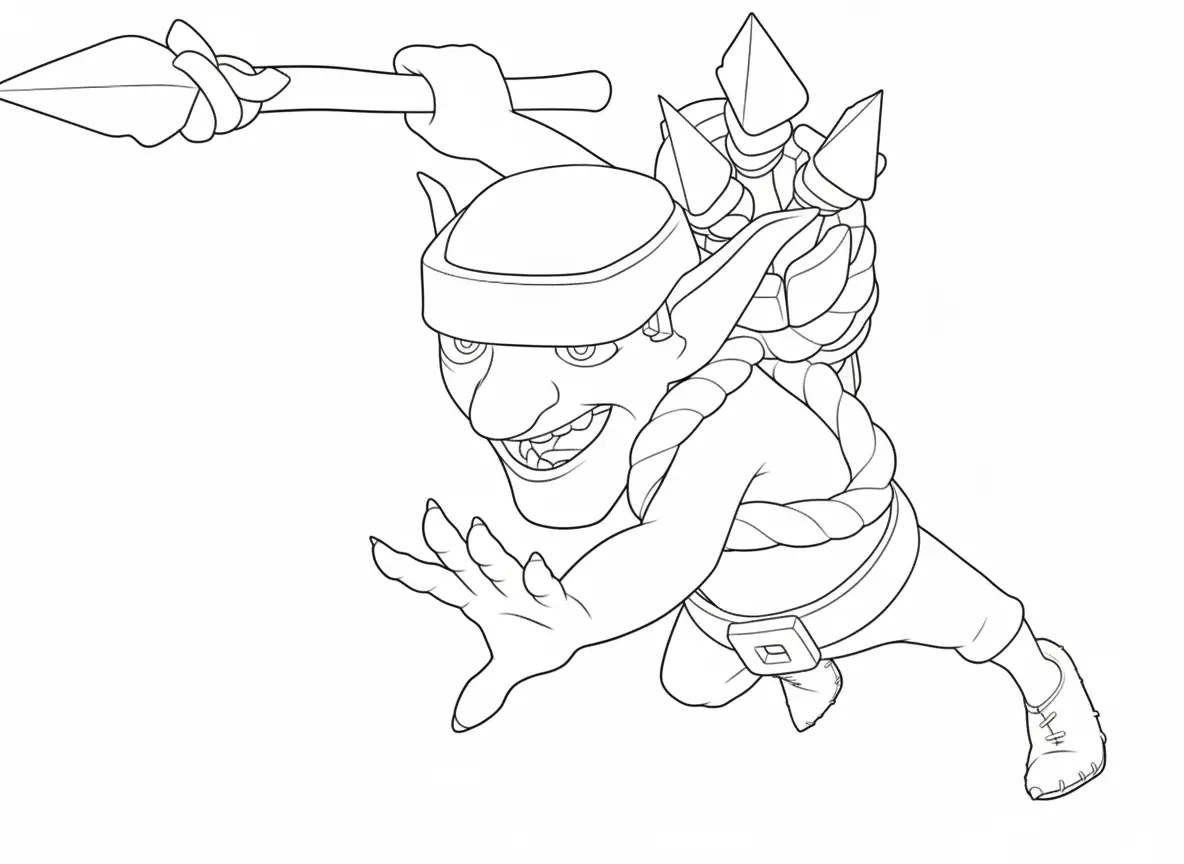 imprimir Clash Royale para colorear gratis