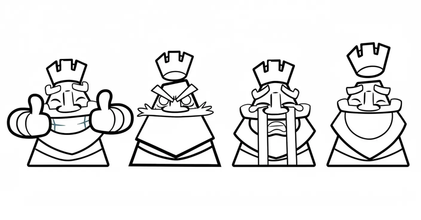 Clash Royale para colorear para imprimir para niño de 9 años