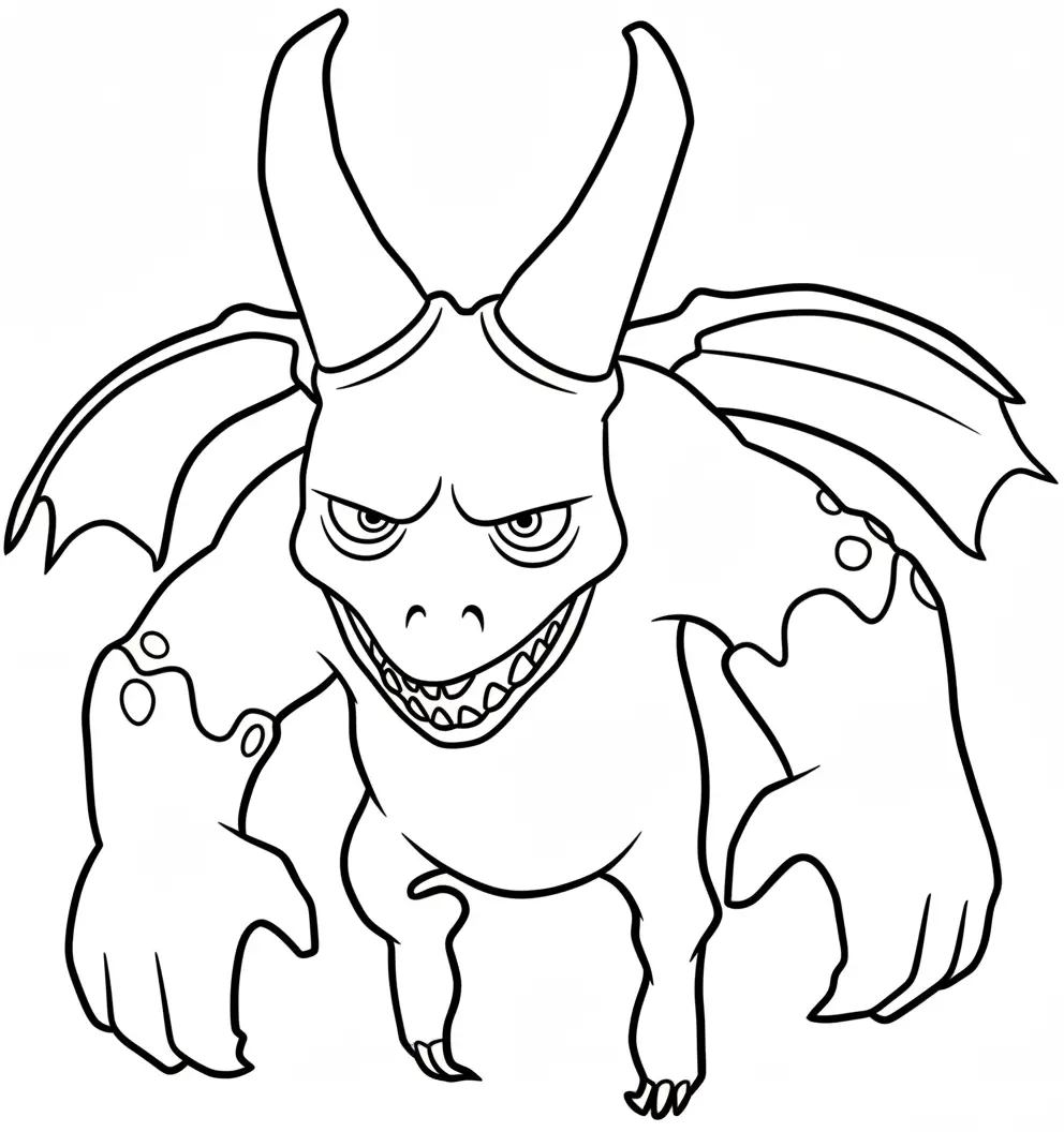 Clash Royale para colorear para imprimir para niño de 2 años