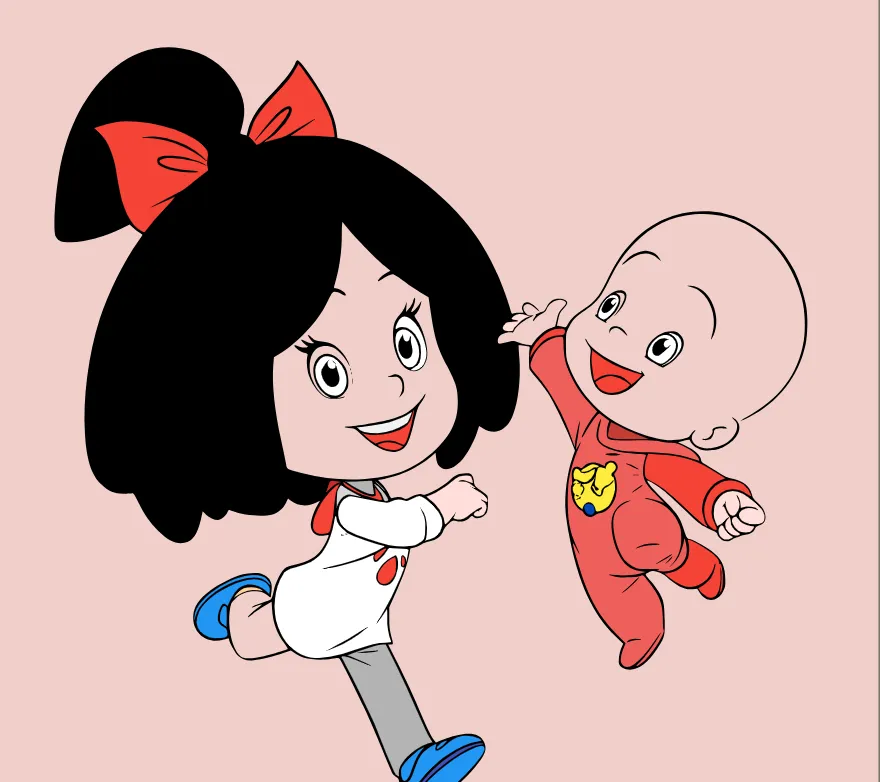 Cleo y Cuquin para colorear gratis