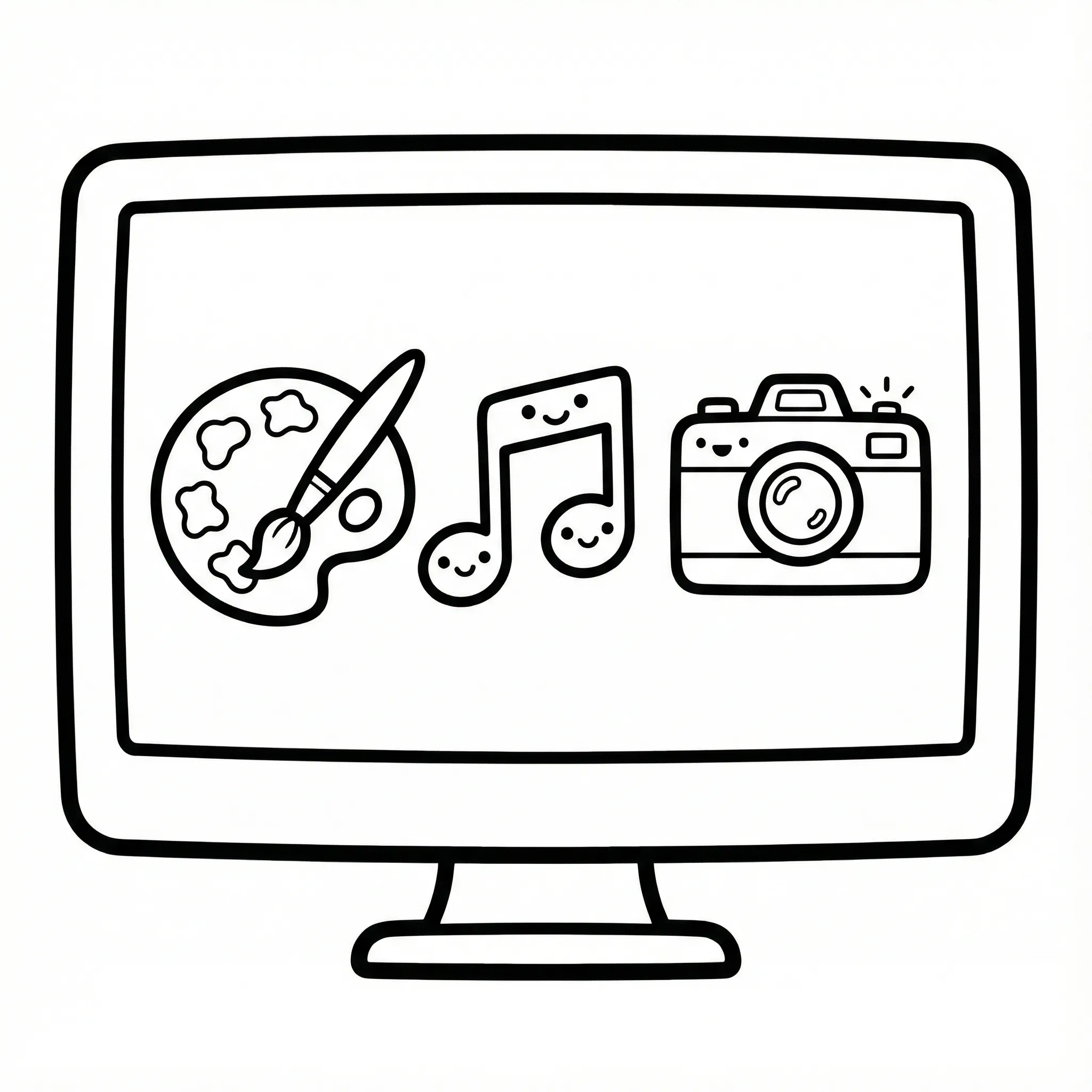 para imprimir Computadora 11 para colorear gratis