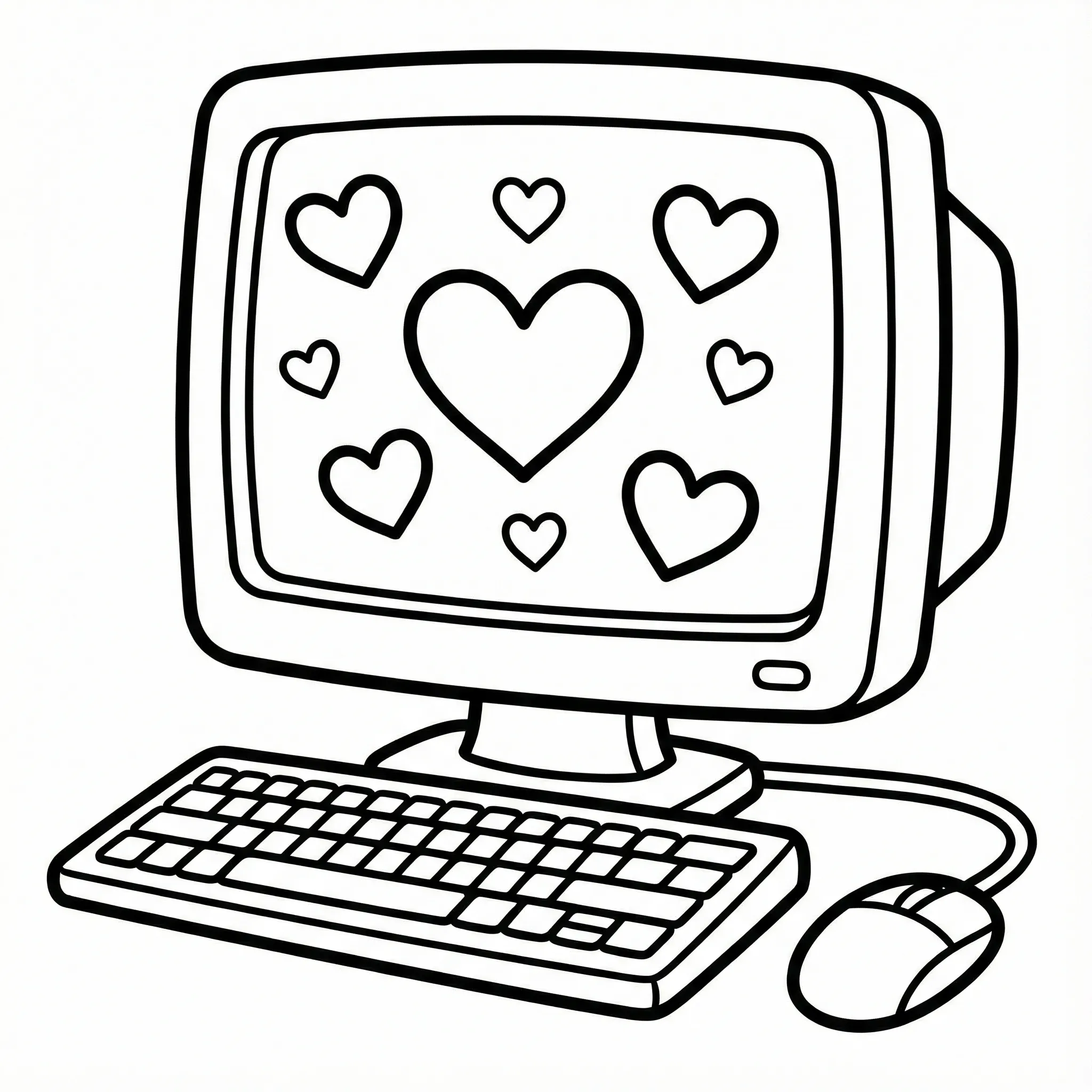 Computadora 18 para colorear y dibujos