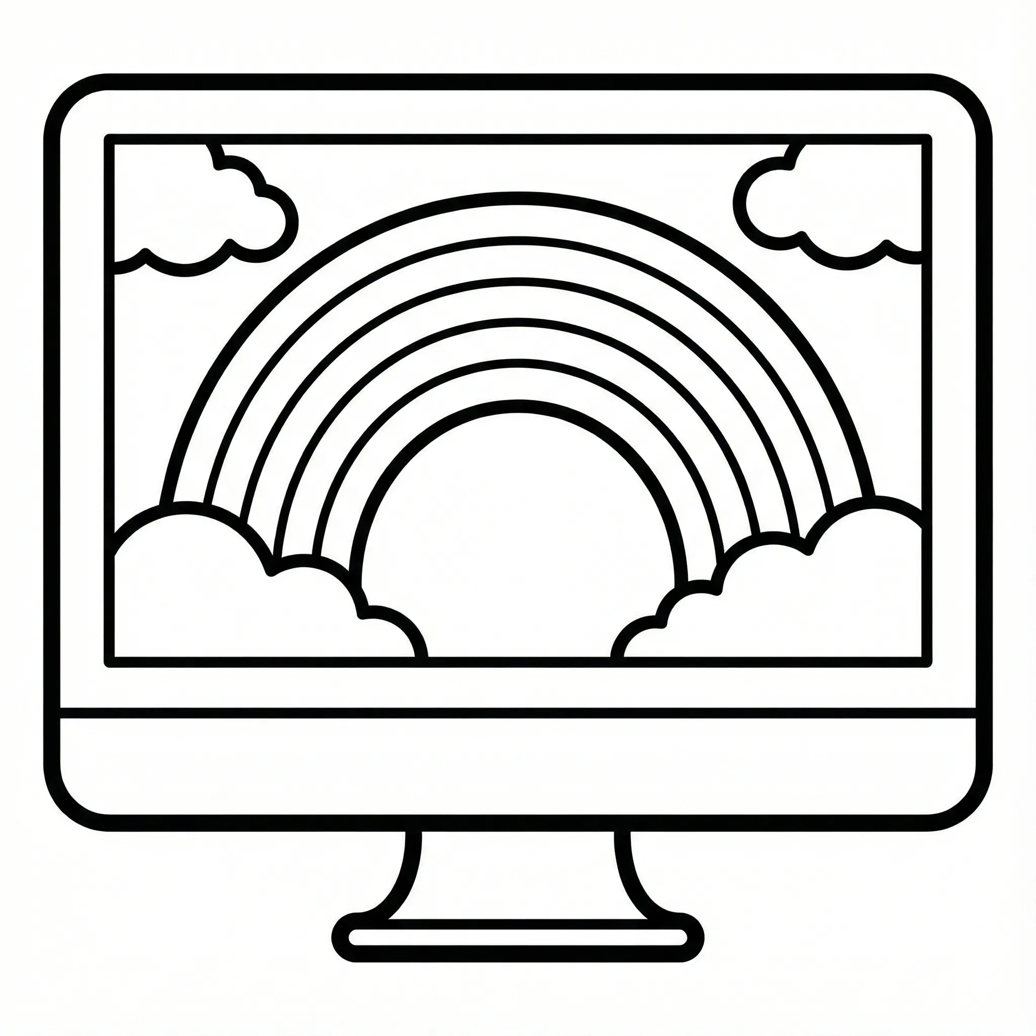 Computadora 8 para colorear para imprimir para niño de 8 años