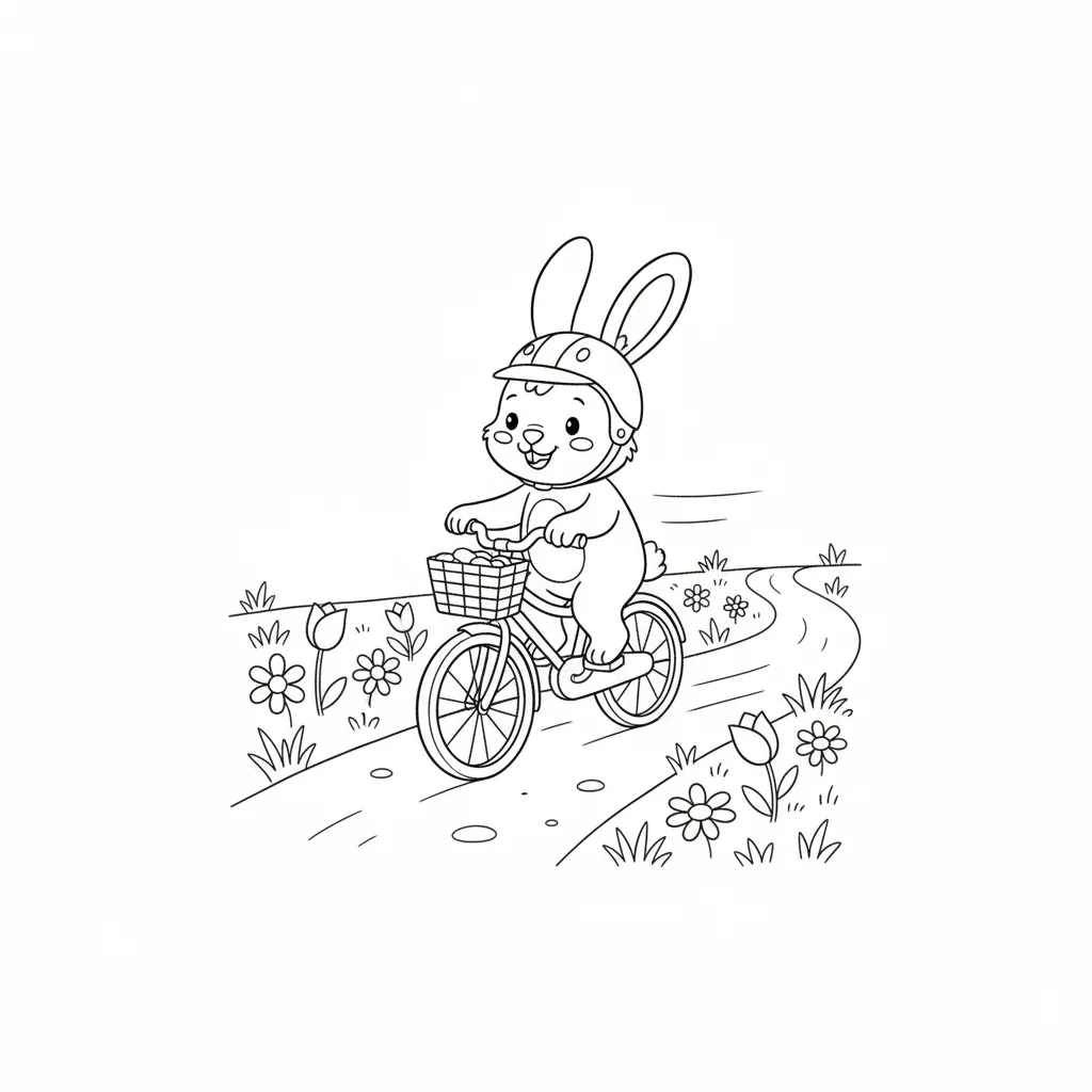 Conejo 13 para colorear para imprimir pdf