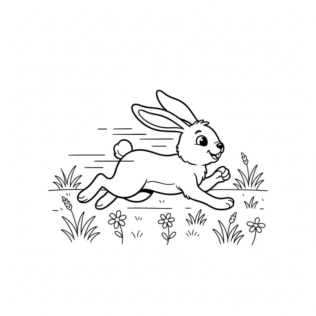Conejo 14 para colorear para niño de para imprimir
