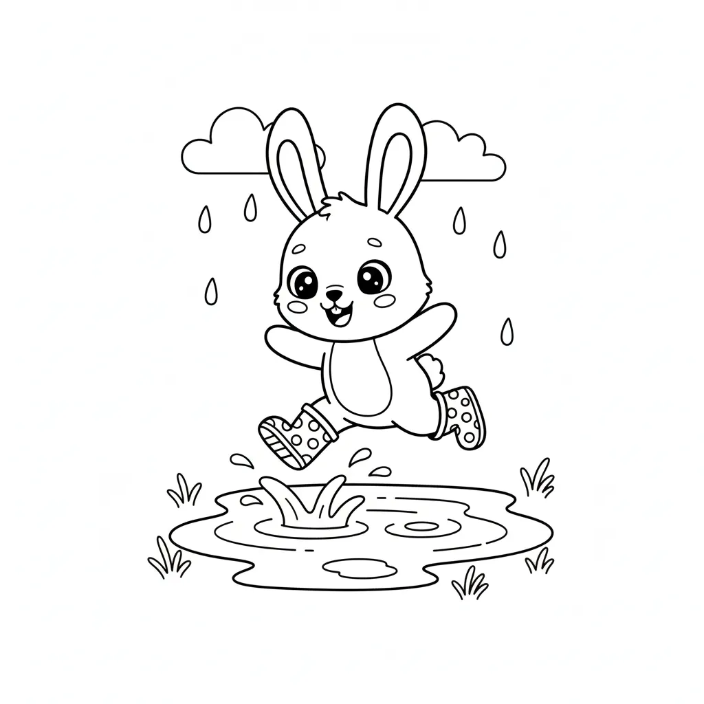 Conejo 15 para colorear para imprimir