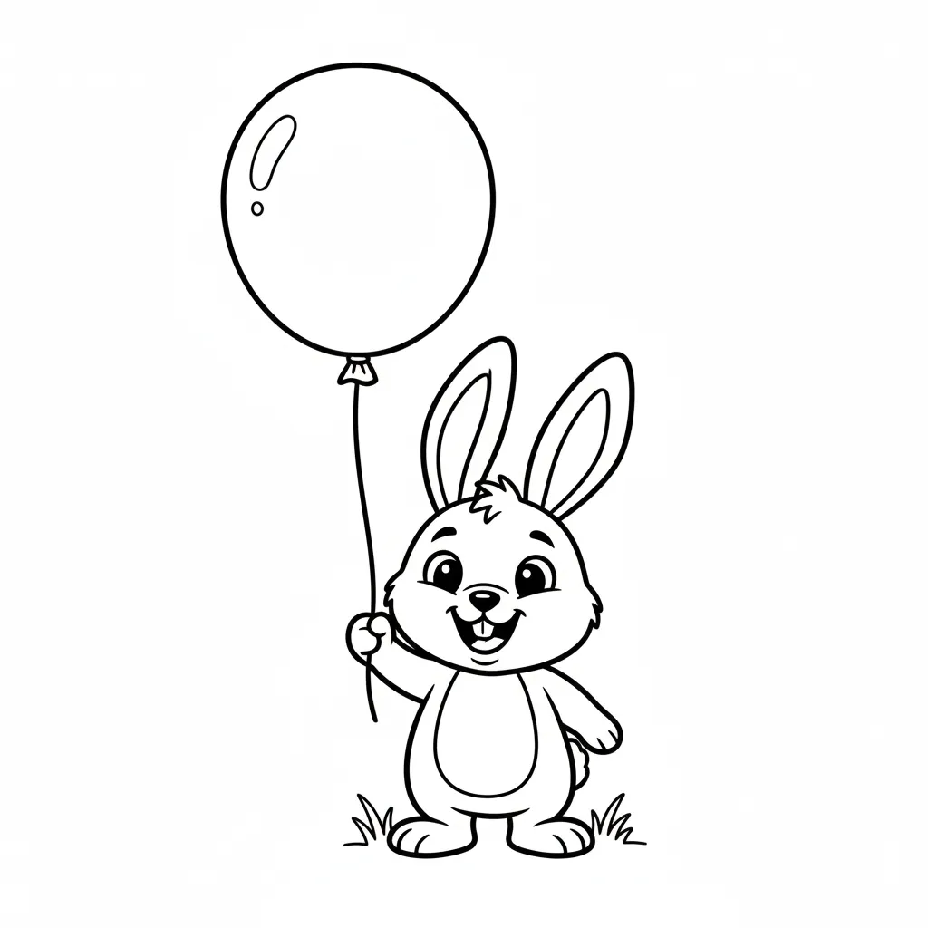 imprimir Conejo 5 para colorear