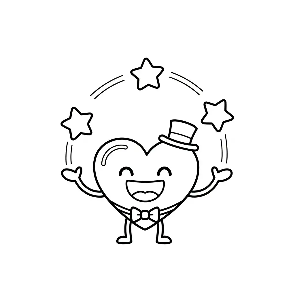 Corazones para colorear para niños para imprimir