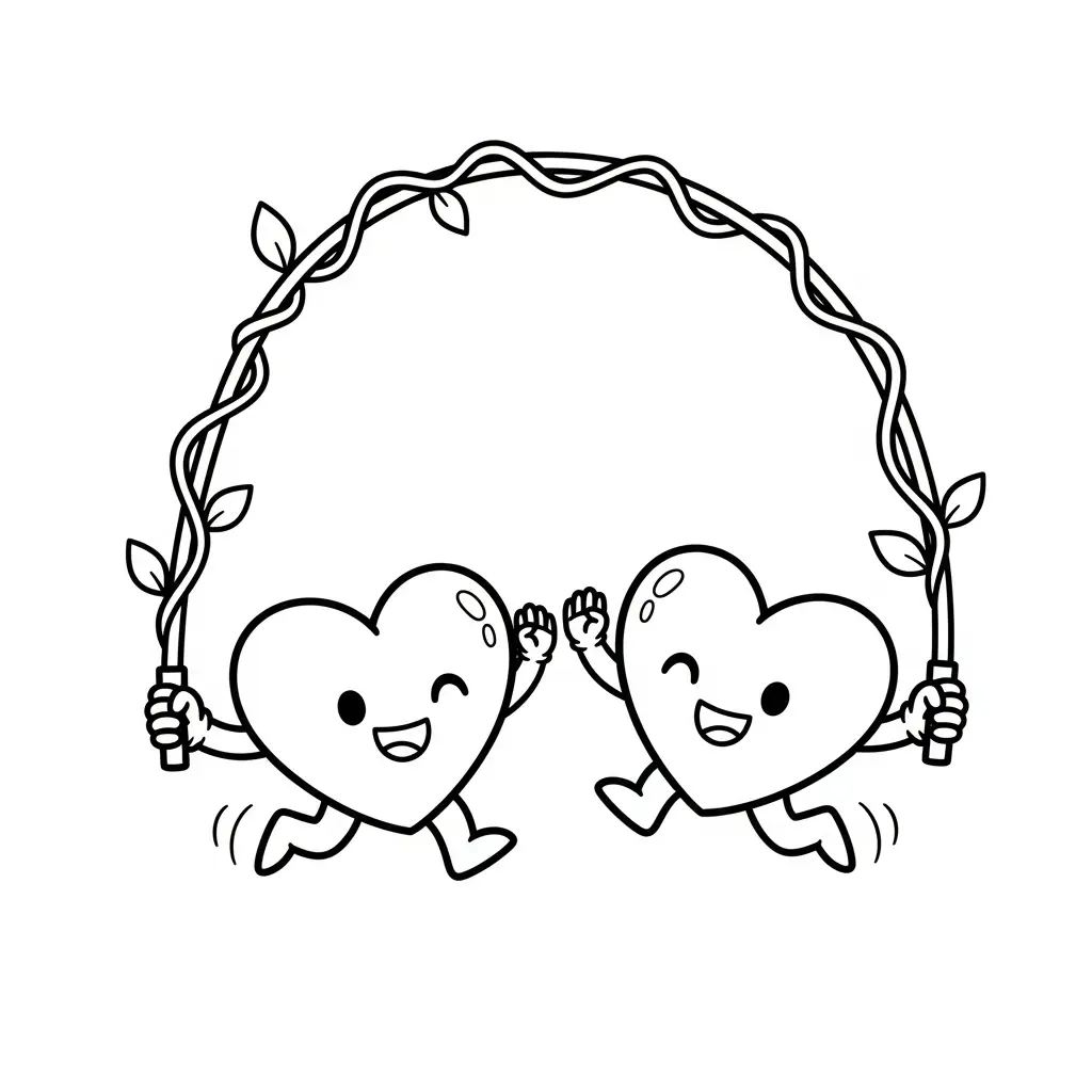 Corazones para colorear para imprimir para niños