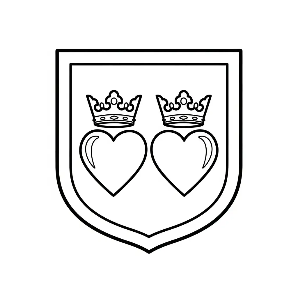 Corazones para colorear para niño gratis