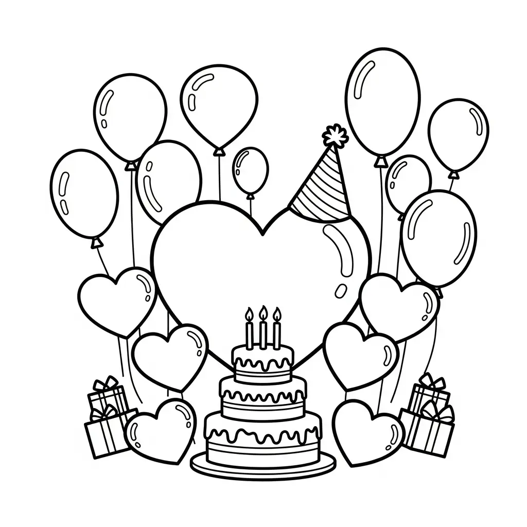 Corazones para colorear para imprimir pdf gratis