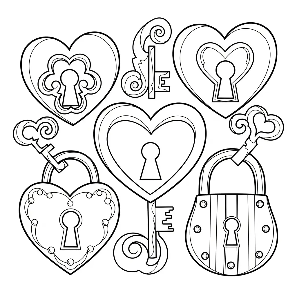 Corazones para colorear para imprimir gratis pdf