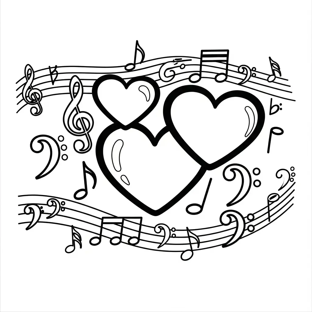 Corazones para colorear para imprimir pdf gratis 1