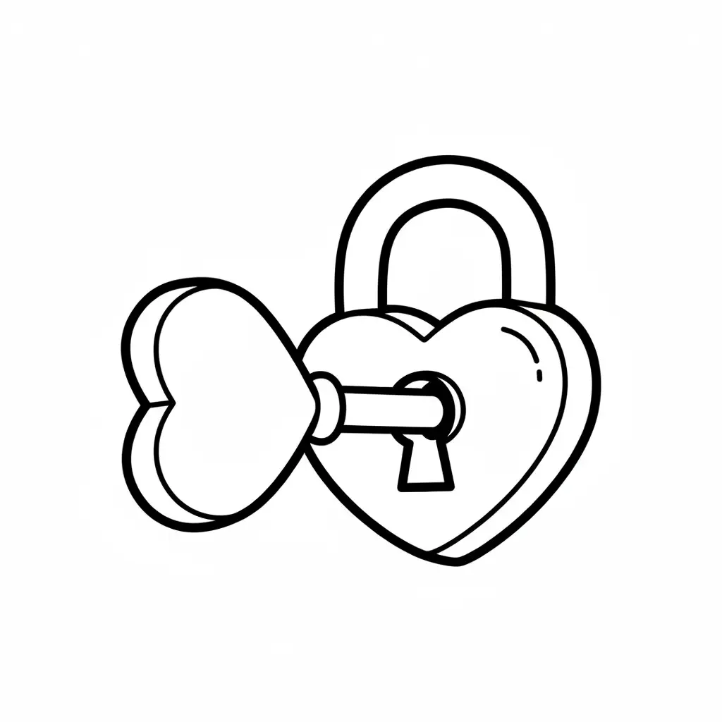 Corazones para colorear para niños para imprimir 1