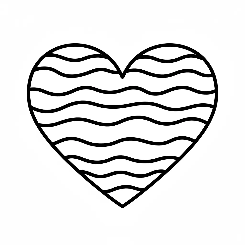 Corazones para colorear para imprimir a4