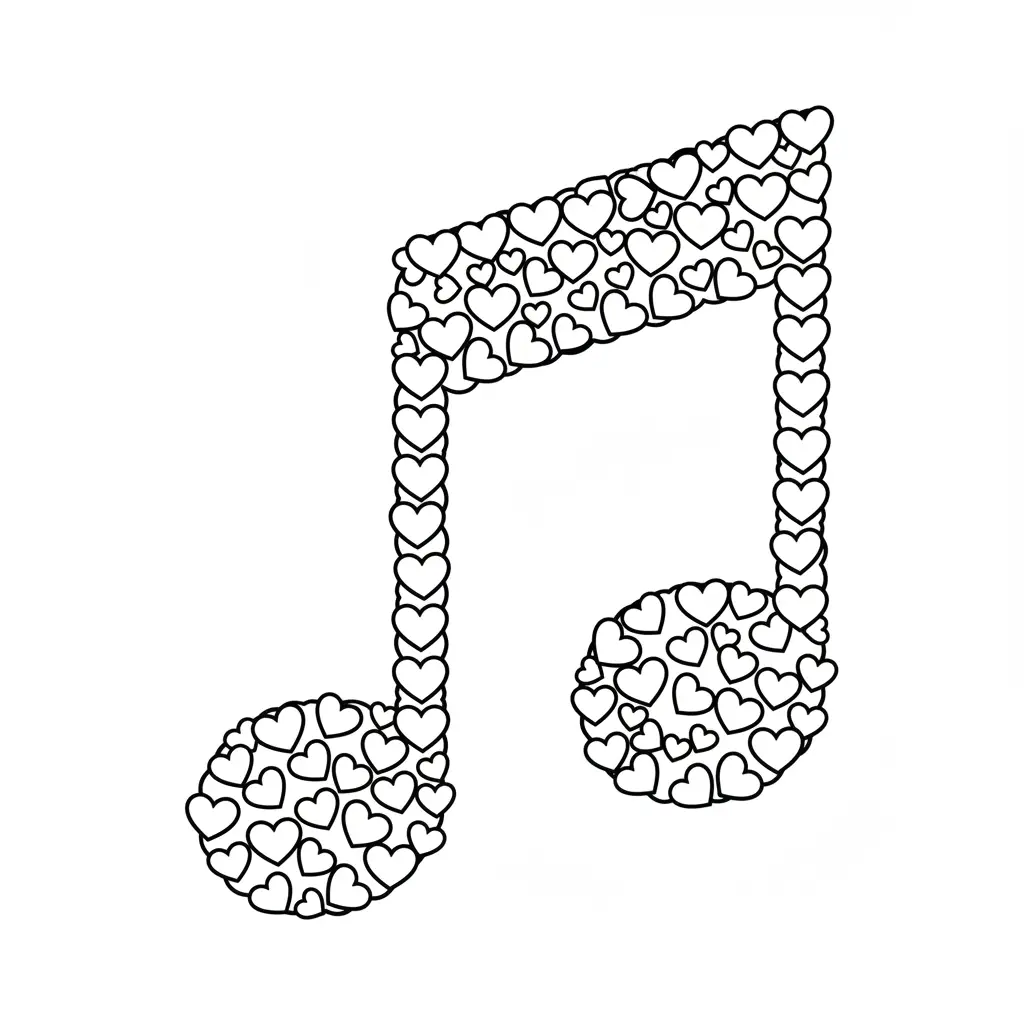 Corazones para colorear para imprimir