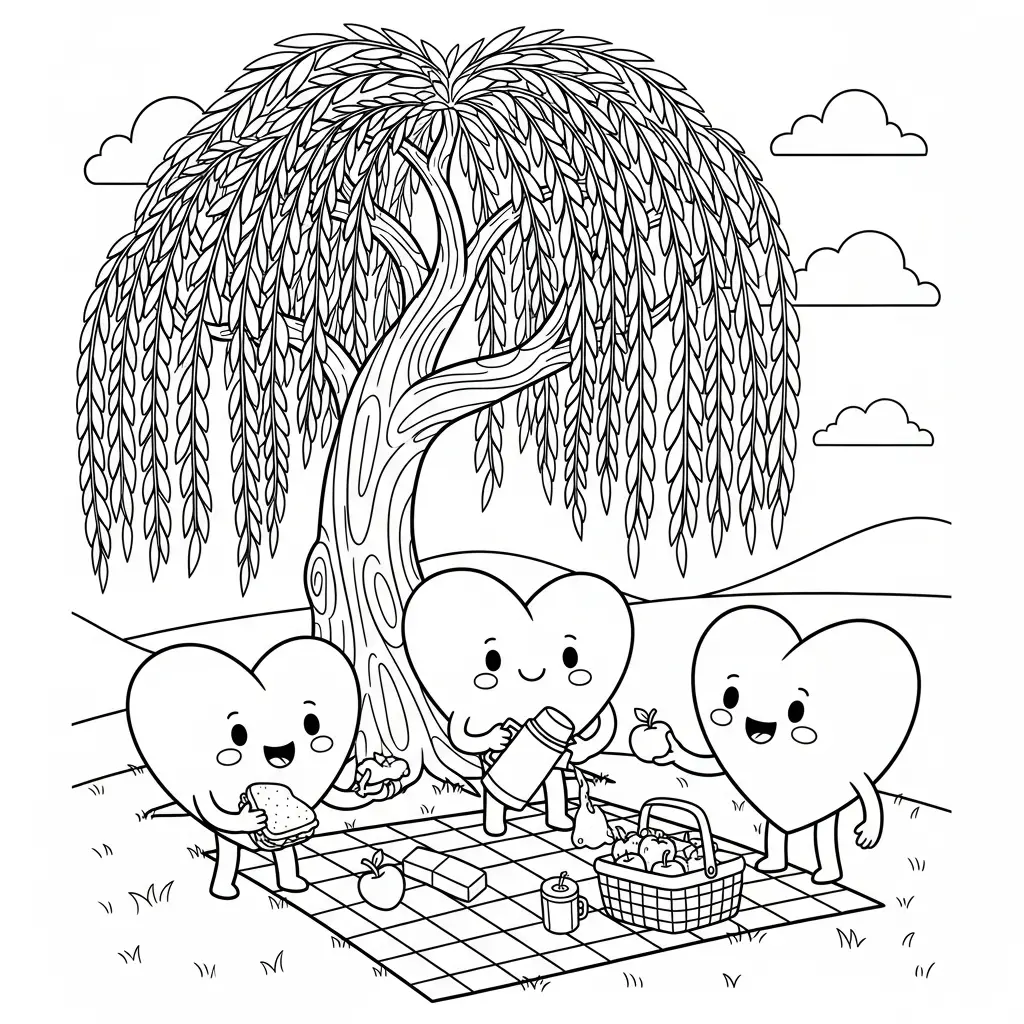 imprimir Corazones para colorear gratis