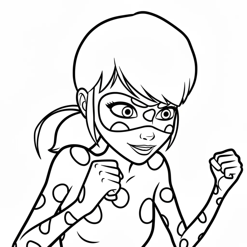 LadyBug 5 para colorear y dibujos