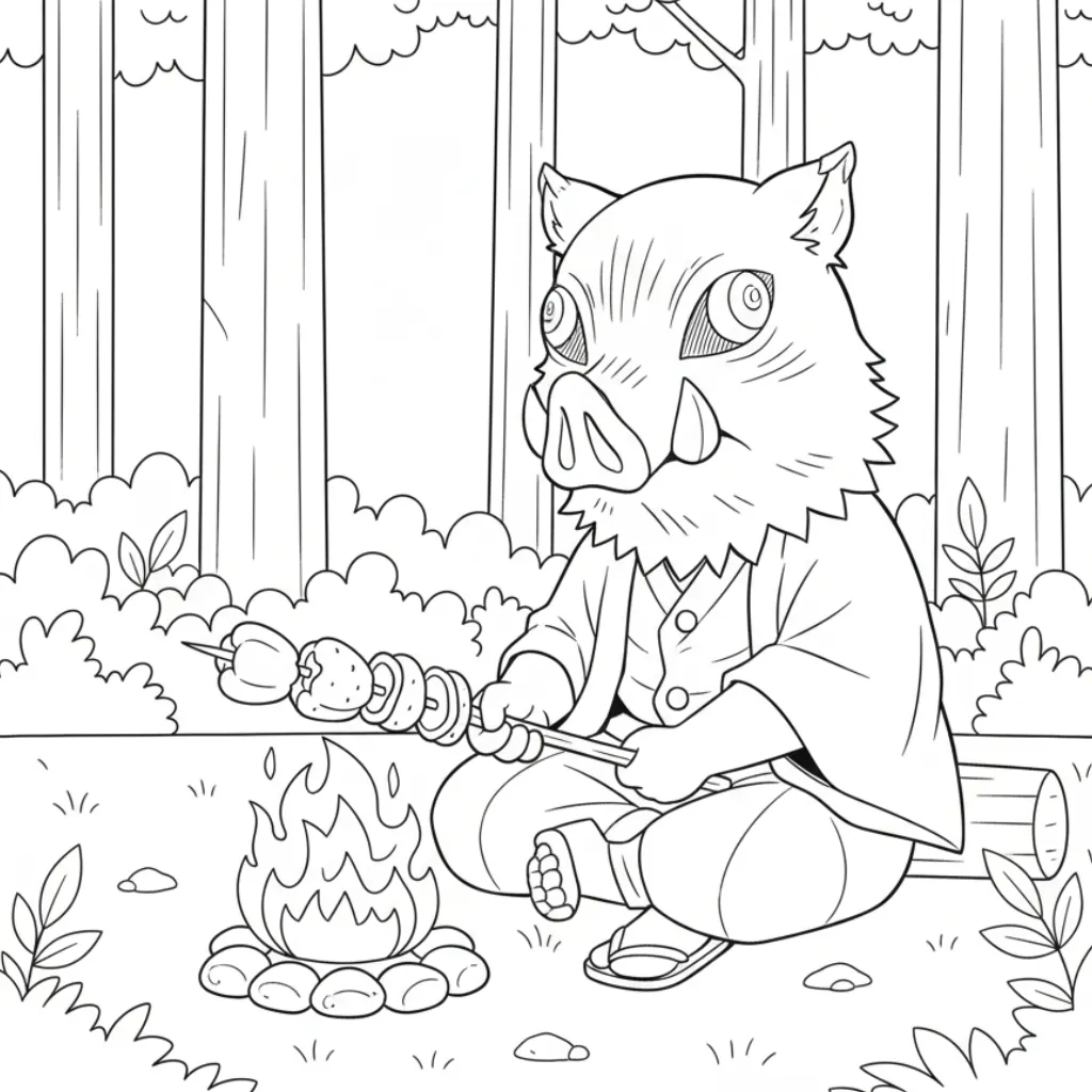 Demon Slayer 16 para colorear para imprimir pdf gratis