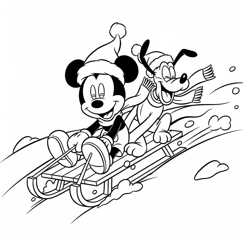 Disney de Navidad para colorear gratis