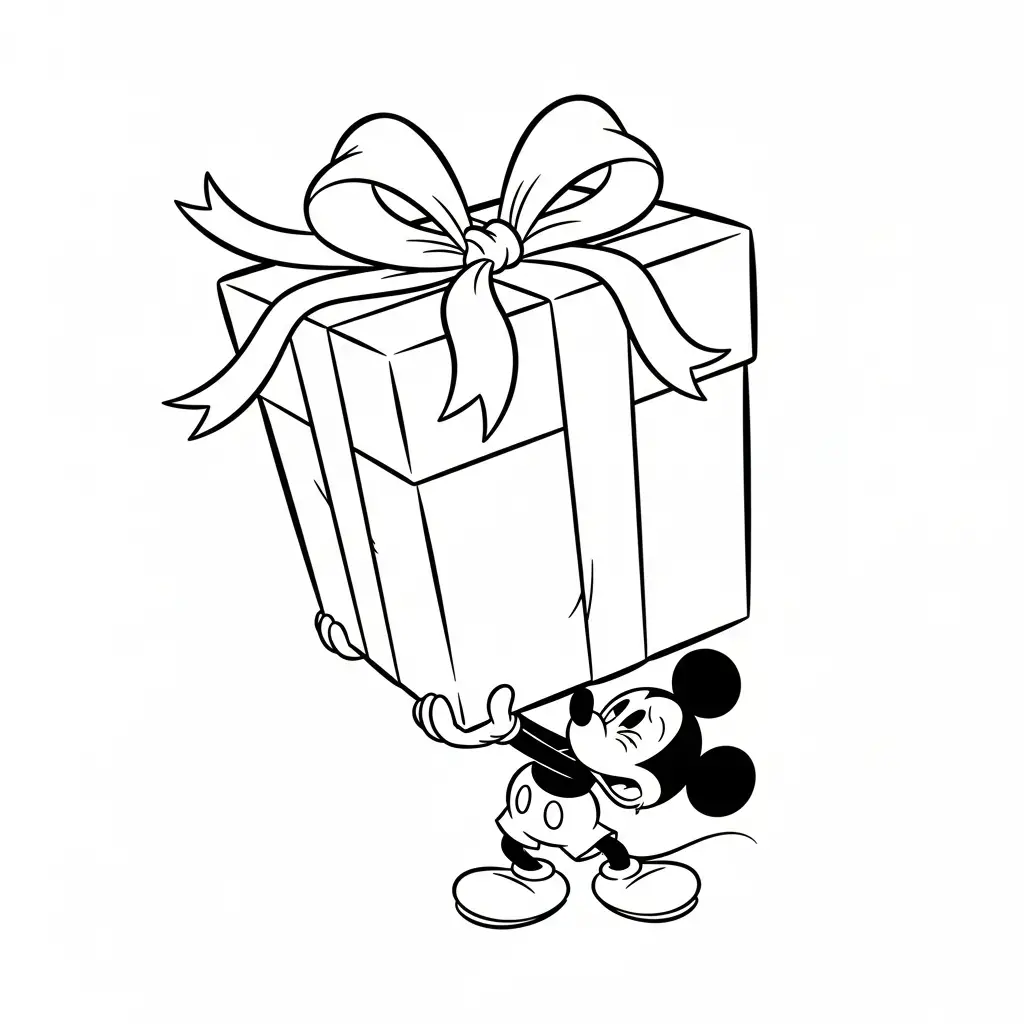 Disney de Navidad para colorear para niño de 8 años 1