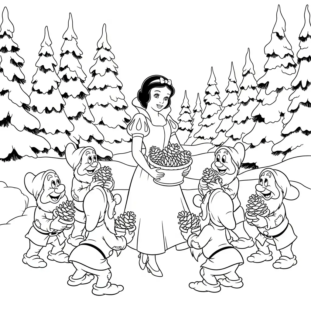 Disney de Navidad para colorear para bebé para imprimir