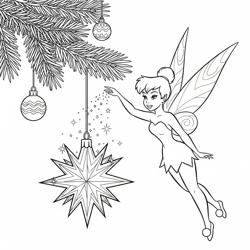 imagen de Disney de Navidad para colorear para niño